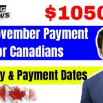 $1050 CRA November Payment For Canadians