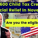 $3,600 Child Tax Credit Financial Relief In November