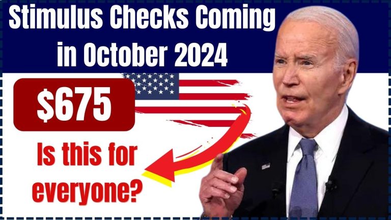 $675 Stimulus Checks Coming in October