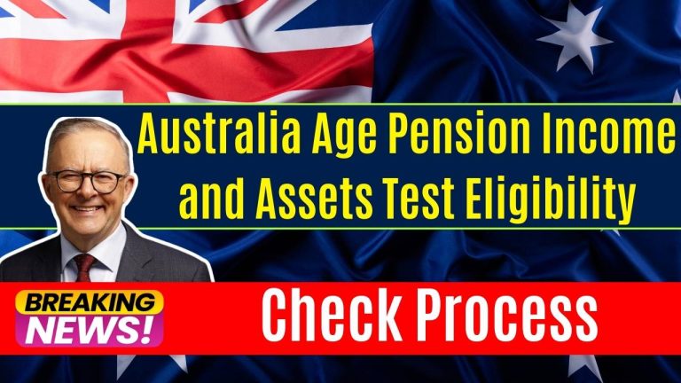 Australia Age Pension Income and Assets Test Eligibility