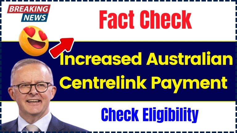 Increased Australian Centrelink Payment