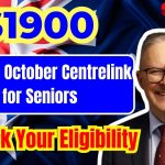 Australia October Centrelink $1900 Payment for Seniors