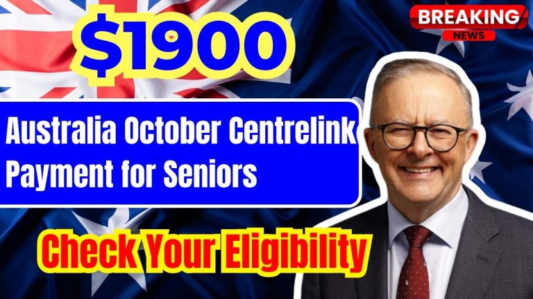 Australia October Centrelink $1900 Payment for Seniors