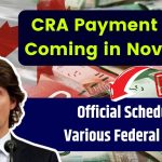 CRA Payment Dates Coming in November