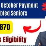 Canada $1870 October Payment for Disabled Seniors