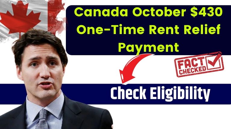 Canada October $430 One-Time Rent Relief Payment