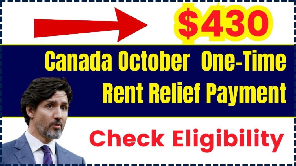 Canada October $430 One-Time Rent Relief Payment in 2024