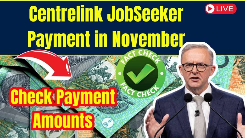 Centrelink JobSeeker Payment in November