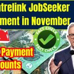 Centrelink JobSeeker Payment in November