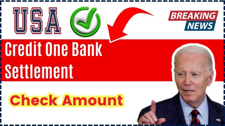 Credit One Bank Settlement