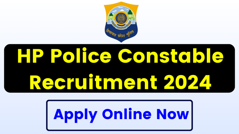 HP Police Constable Recruitment 2024 - Apply Online for 1088 Post, Eligibility, Dates