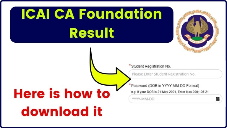 ICAI CA Foundation Result