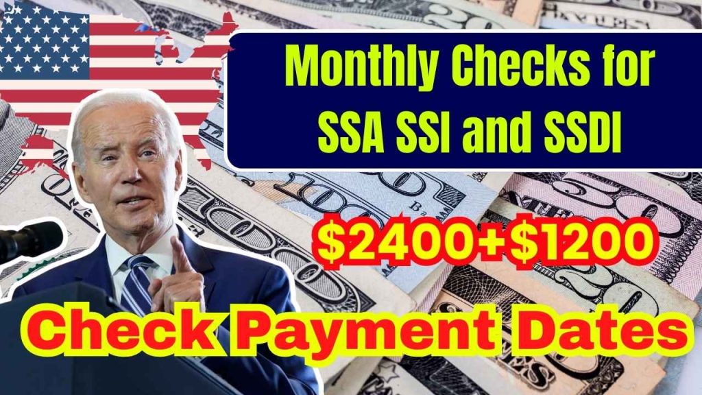 Monthly Checks for SSA SSI and SSDI