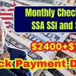 Monthly Checks for SSA SSI and SSDI