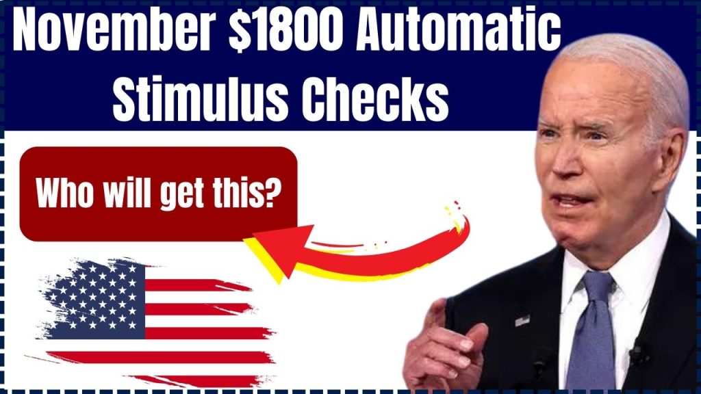 November $1800 Automatic Stimulus Checks