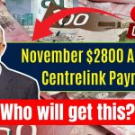 November $2800 Australia Centrelink Payment For Seniors