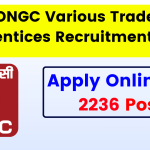 ONGC Various Trade Apprentices Recruitment 2024 - Apply Online for 2236 Post, Last Date