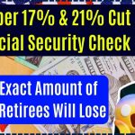 October 17% & 21% Cut In Social Security Check