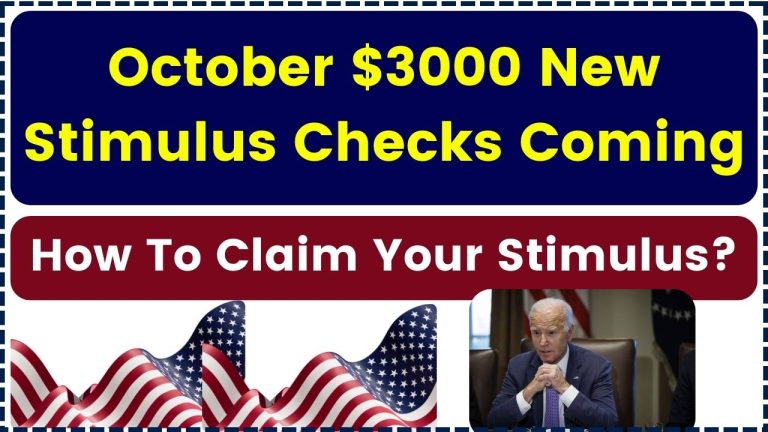 October $3000 New Stimulus Checks Coming