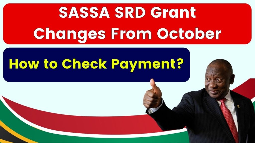 SASSA SRD Grant Changes From October