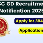 SSC GD Recruitment Notification 2025 OUT - Apply for 39481 Vacancies at ssc.gov.in: Application Link