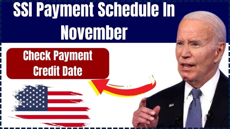 SSI Payment Schedule In November