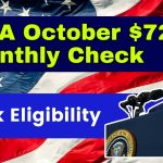 USA October $725 Monthly Check