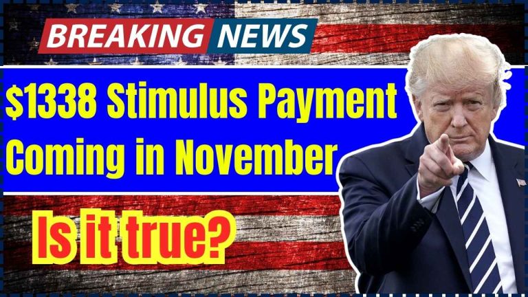 $1338 Stimulus Payment Coming in November