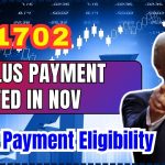 $1702 Stimulus Payment Expected in Nov