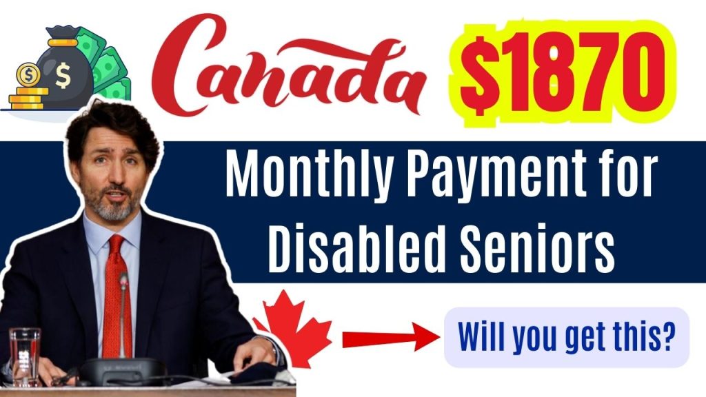 $1870 Monthly Payment for Disabled Seniors