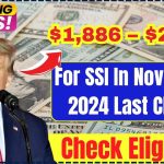 $1,886 – $2,830 For SSI In November 2024 Last Check