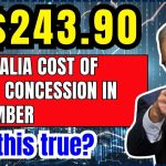 $243.90 Australia Cost of Living Concession