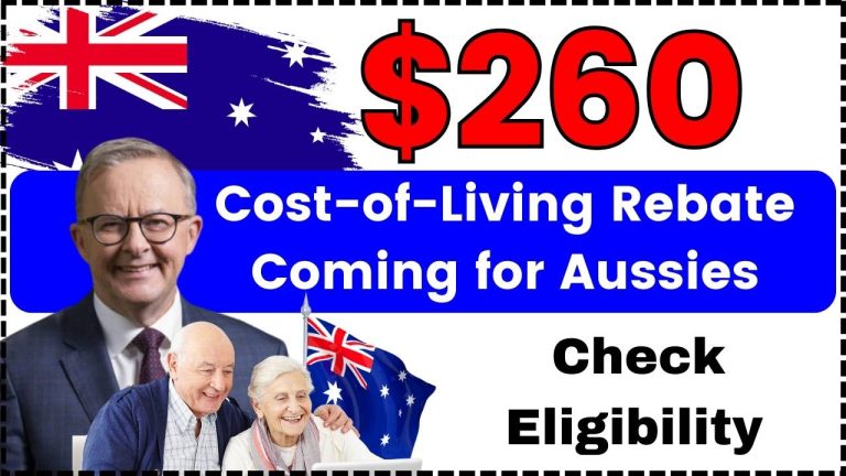 $260 Cost-of-Living Rebate Coming for Aussies