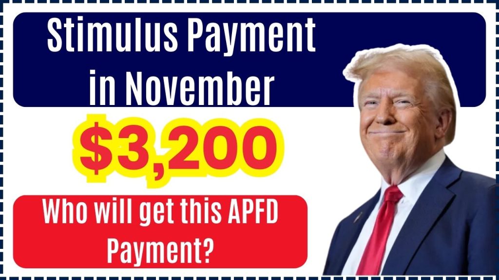 $3200 Stimulus Payment in November