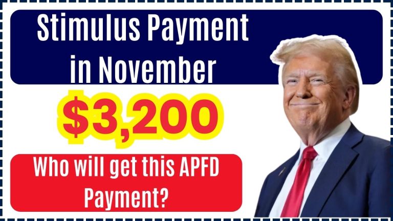 $3200 Stimulus Payment in November