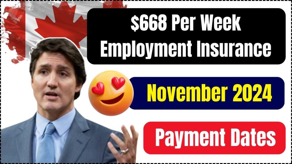 $668 Per Week Employment Insurance Payments In November