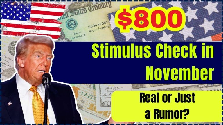 $800 Stimulus Check in November