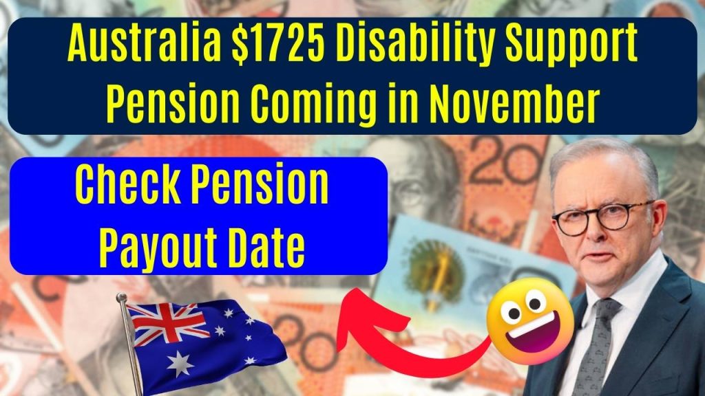 Australia $1725 Disability Support Pension Coming in November