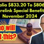 Australia $833.20 To $806.00 Centrelink Special Benefit