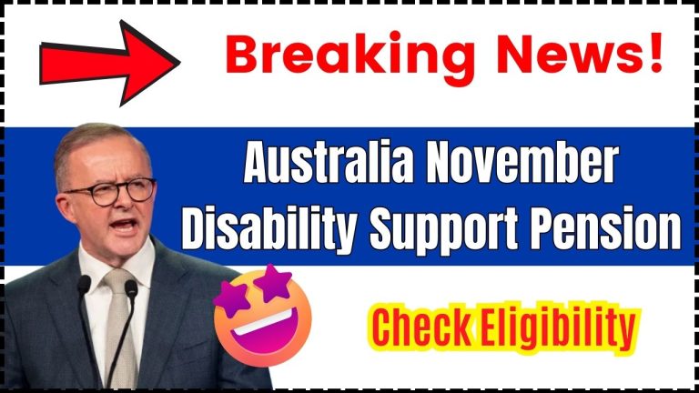 Australia November Disability Support Pension