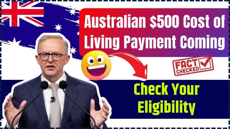 Australian $500 Cost of Living Payment Coming