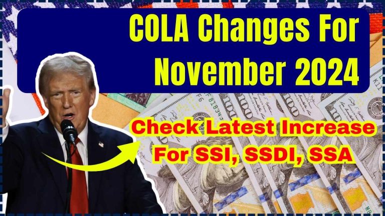 COLA Changes For November 2024