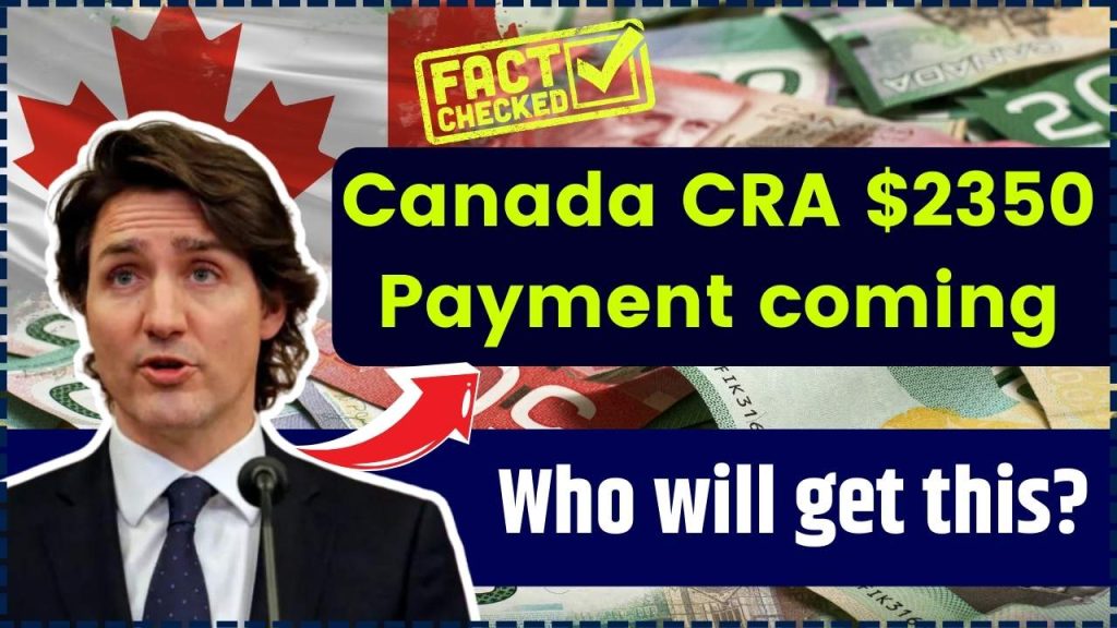 Canada CRA $2350 Payment coming in November