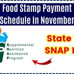 Food Stamp Payment Schedule In November