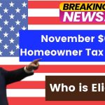 November $675 Homeowner Tax Rebate