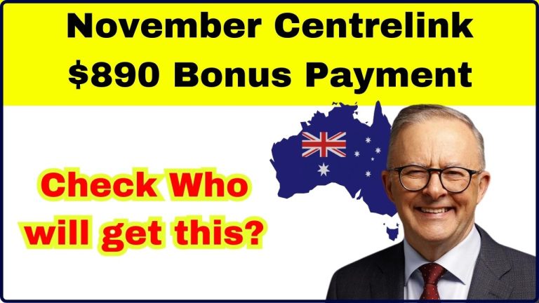 November Centrelink $890 Bonus Payment