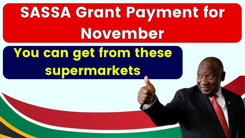 SASSA Grant Payment for November