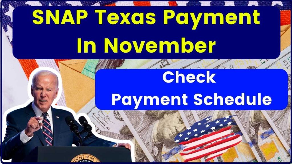 SNAP Texas Payment In November