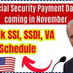 Social Security Payment Dates coming in November