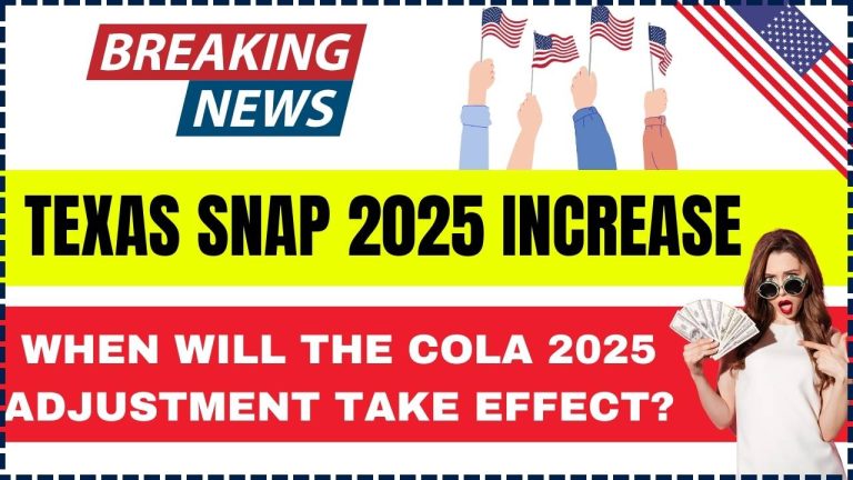 Texas SNAP 2025 Increase